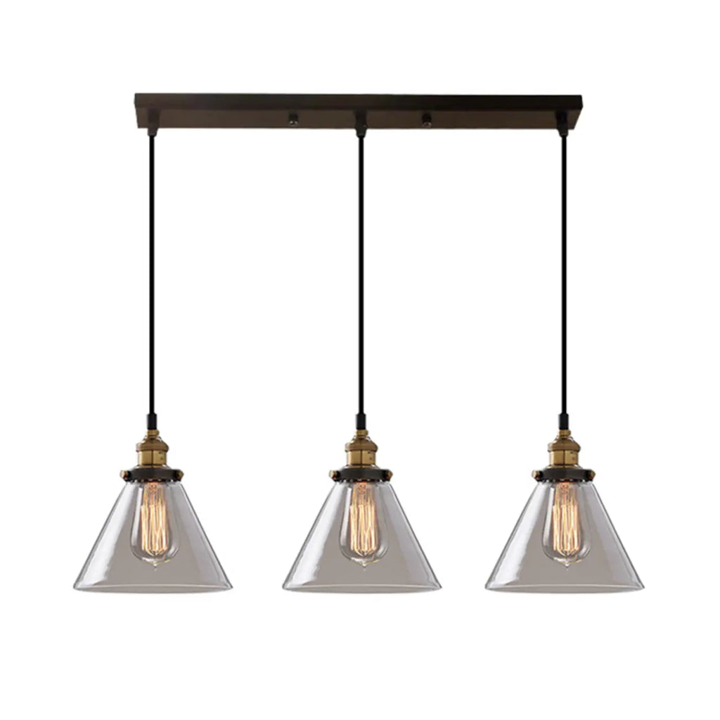 Lampadario a sospensione moderno in vetro geometrico per zona cucina