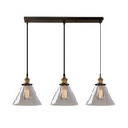 Lampadario a sospensione moderno in vetro geometrico per zona cucina