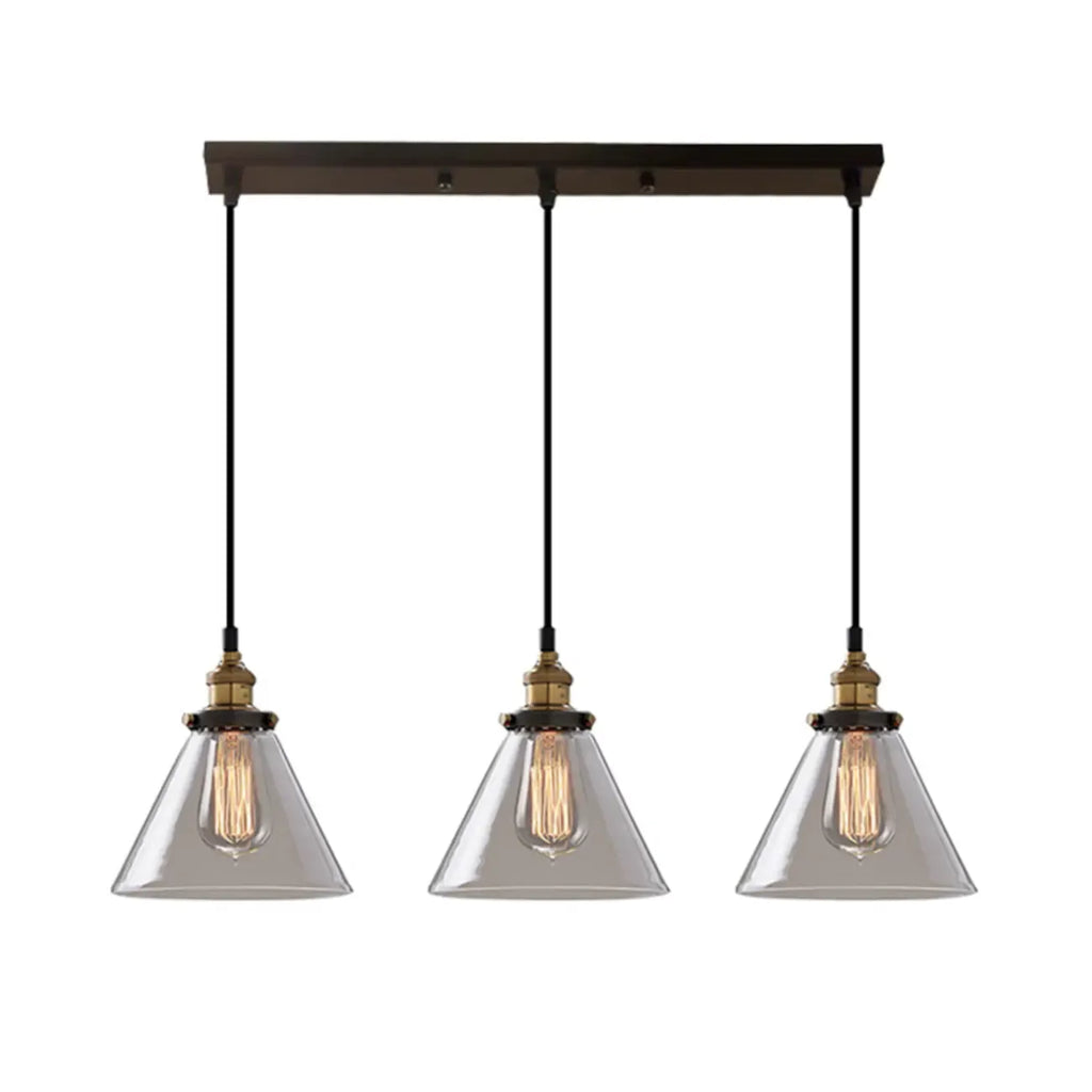 Lampadario a sospensione moderno in vetro geometrico per zona cucina