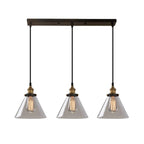 Lampadario a sospensione moderno in vetro geometrico per zona cucina