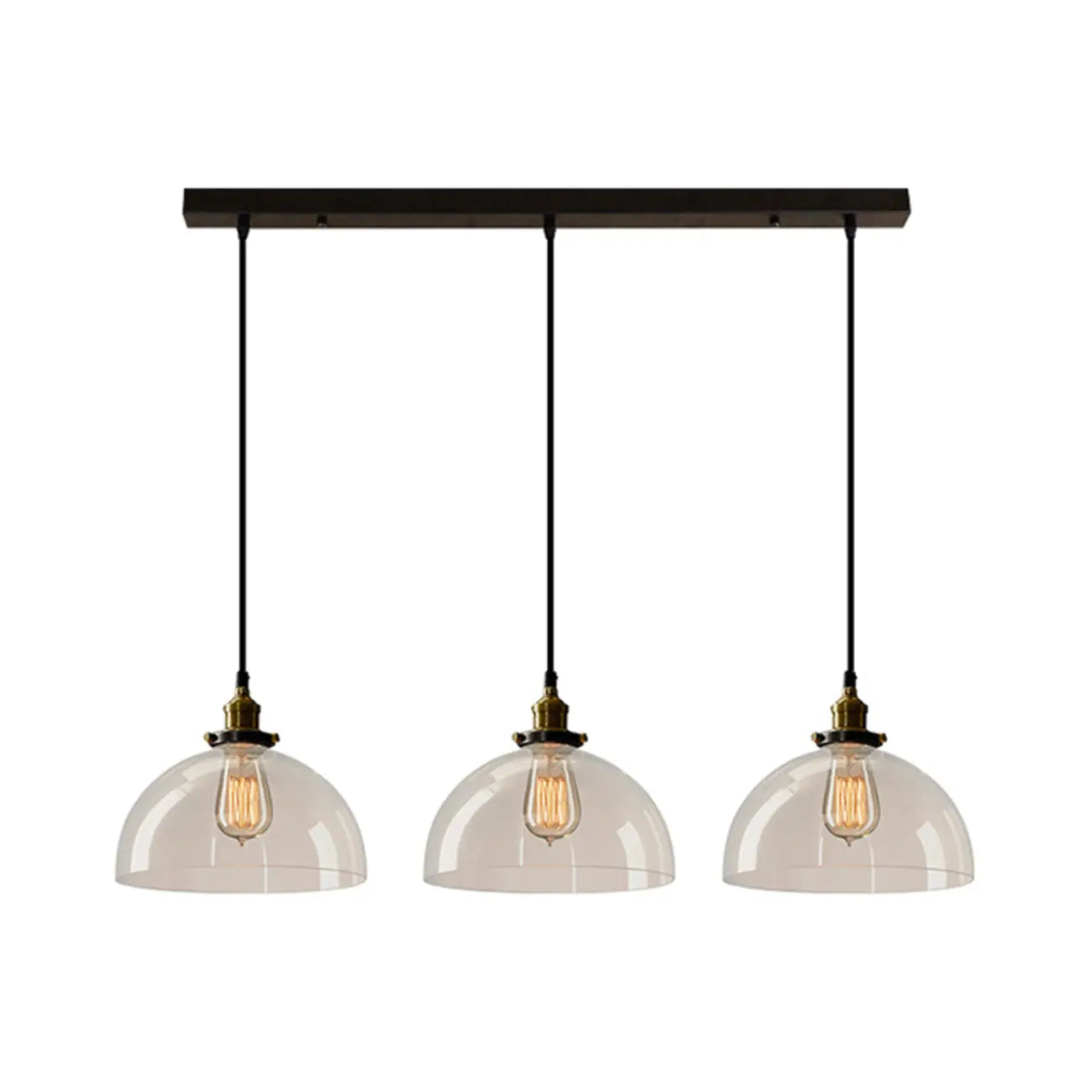 Suspension géométrique moderne en verre pour îlot de cuisine