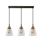 Lampadario a sospensione moderno in vetro geometrico per zona cucina