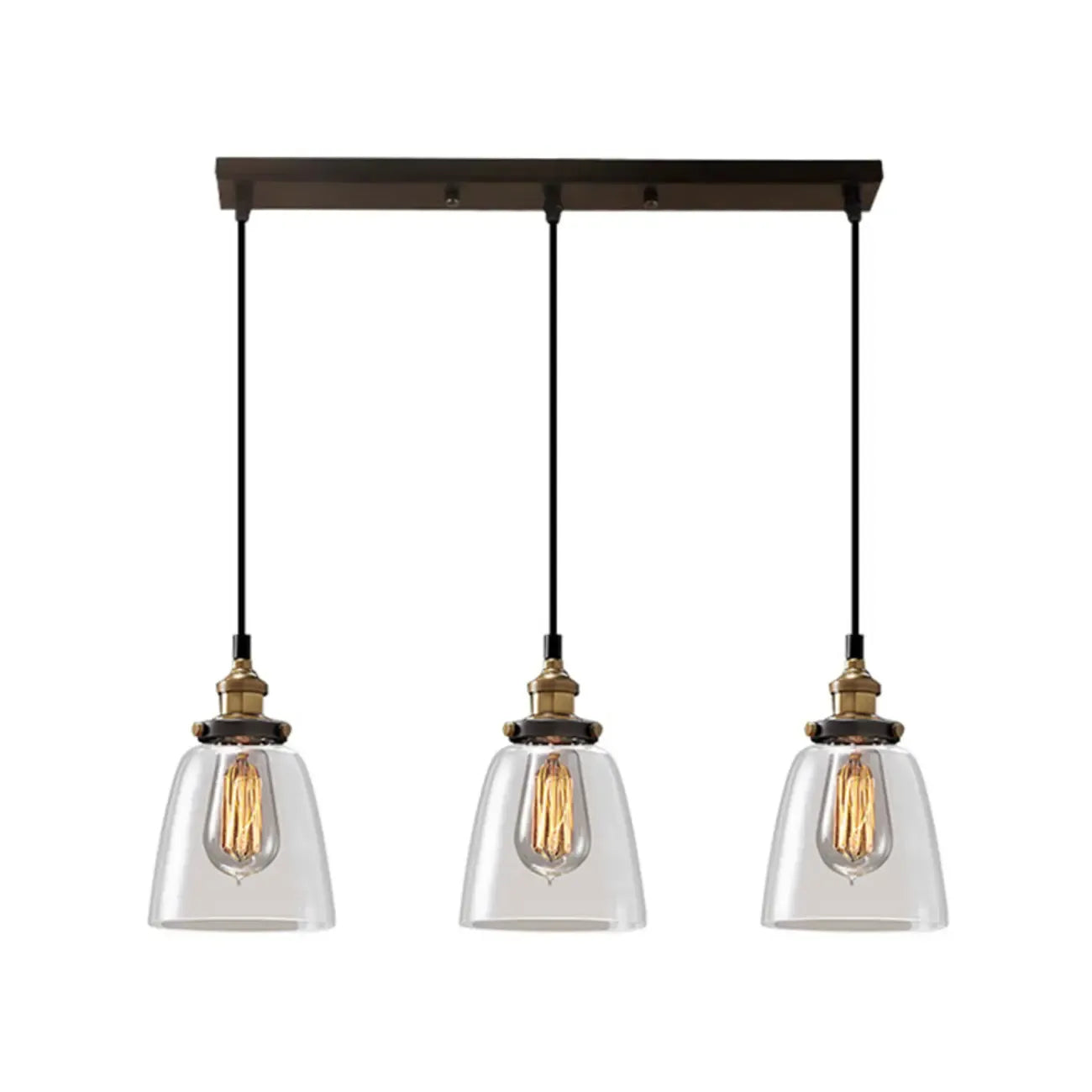 Lampadario a sospensione moderno in vetro geometrico per zona cucina