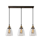 Lampadario a sospensione moderno in vetro geometrico per zona cucina