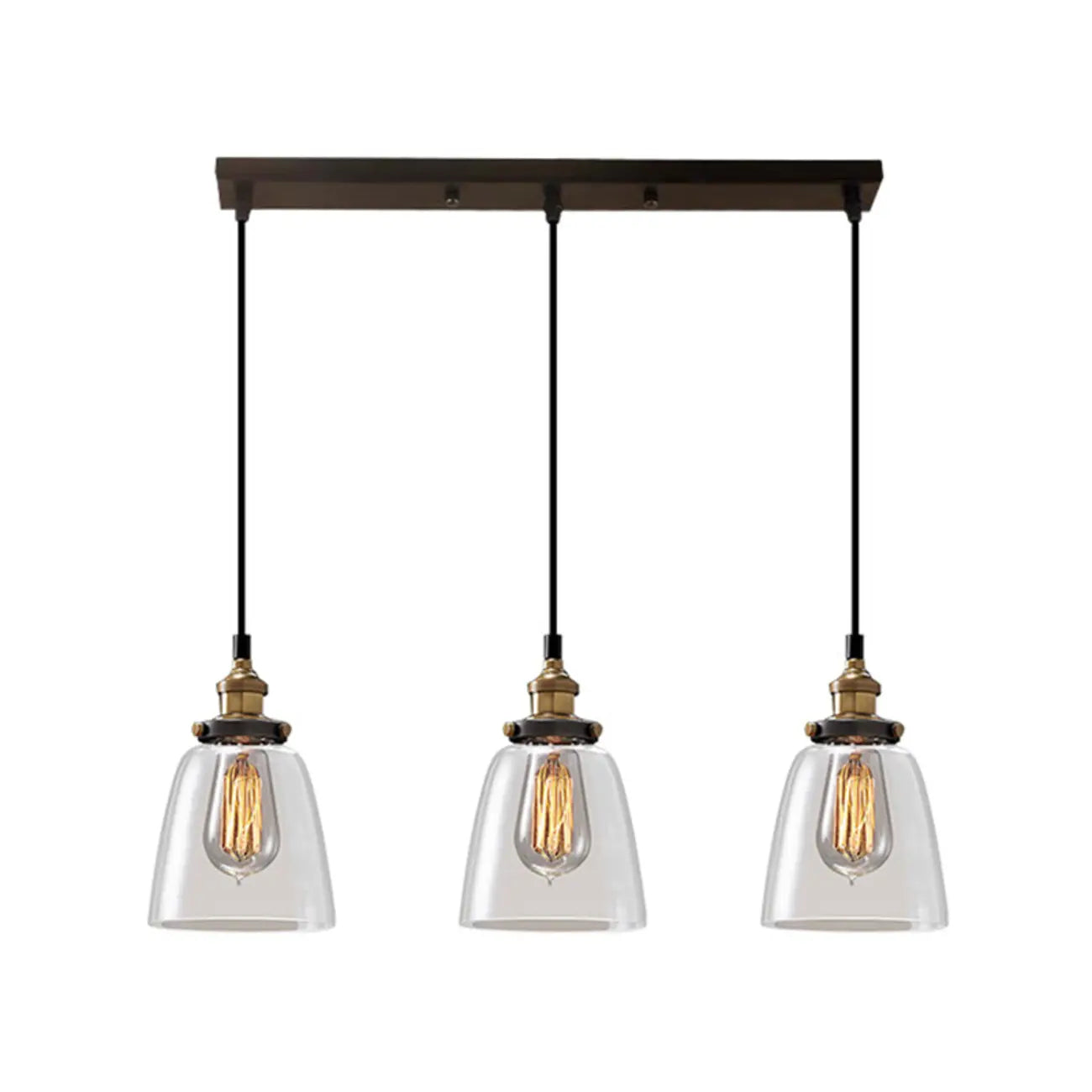 Lampadario a sospensione moderno in vetro geometrico per zona cucina