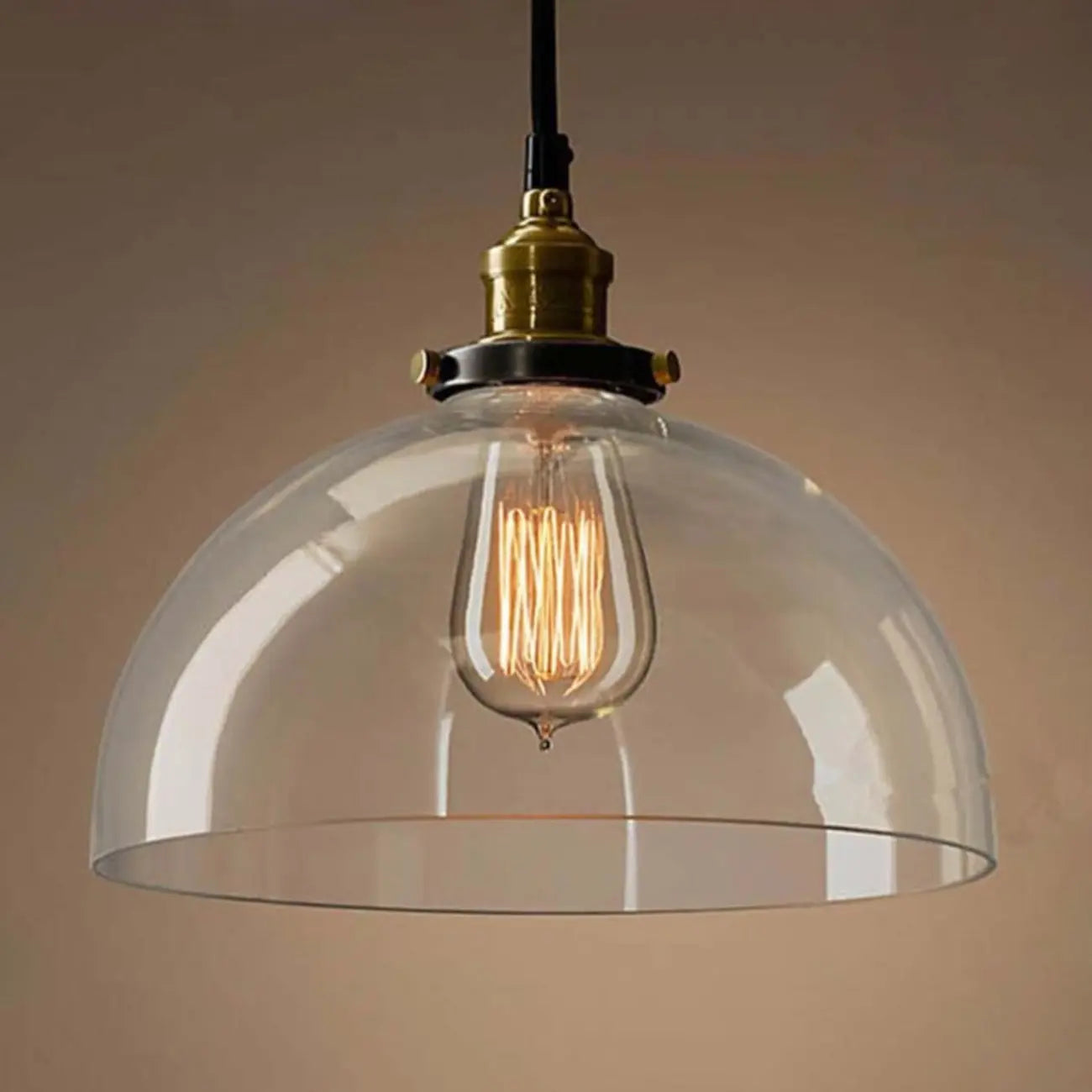 Lampadario a sospensione moderno in vetro geometrico per zona cucina