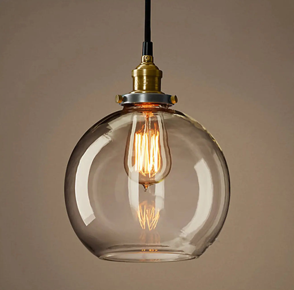 Lampadario a sospensione moderno in vetro geometrico per zona cucina