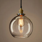 Lampadario a sospensione moderno in vetro geometrico per zona cucina