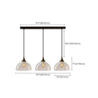 Lampadario a sospensione moderno in vetro geometrico per zona cucina