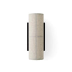 Applique murale cylindrique moderne beige lin avec interrupteur