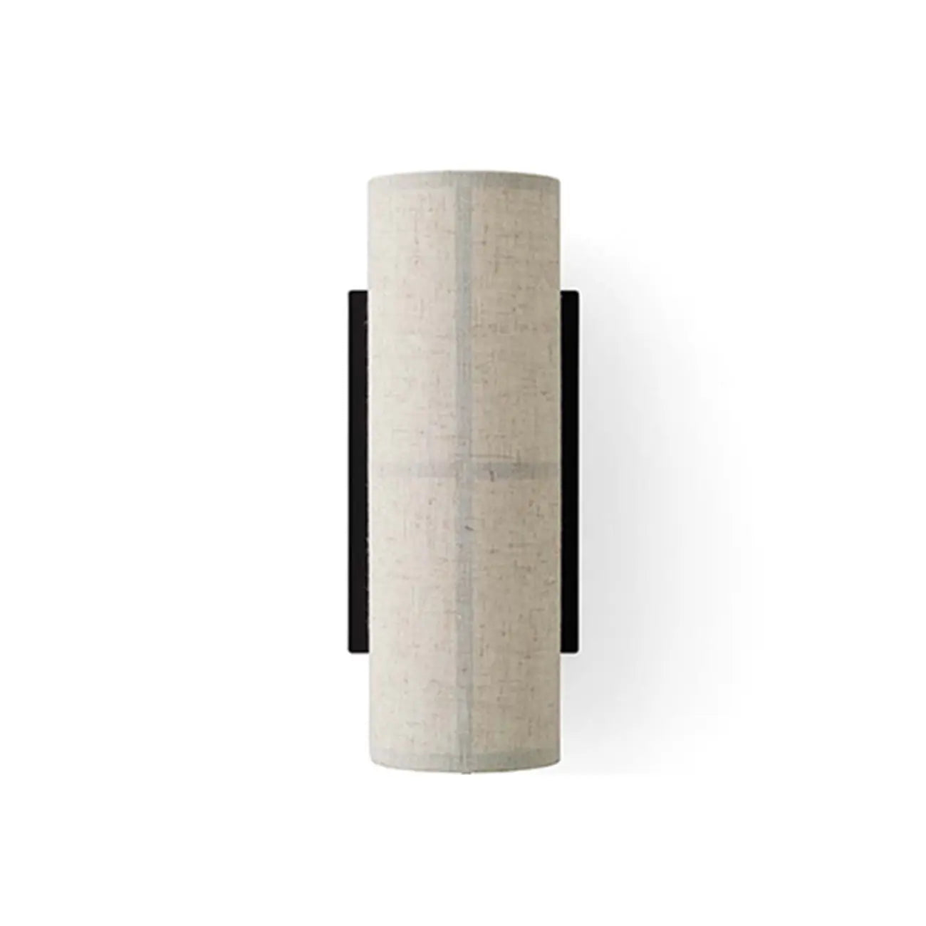 Applique murale cylindrique moderne beige lin avec interrupteur
