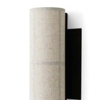 Applique murale cylindrique moderne beige lin avec interrupteur