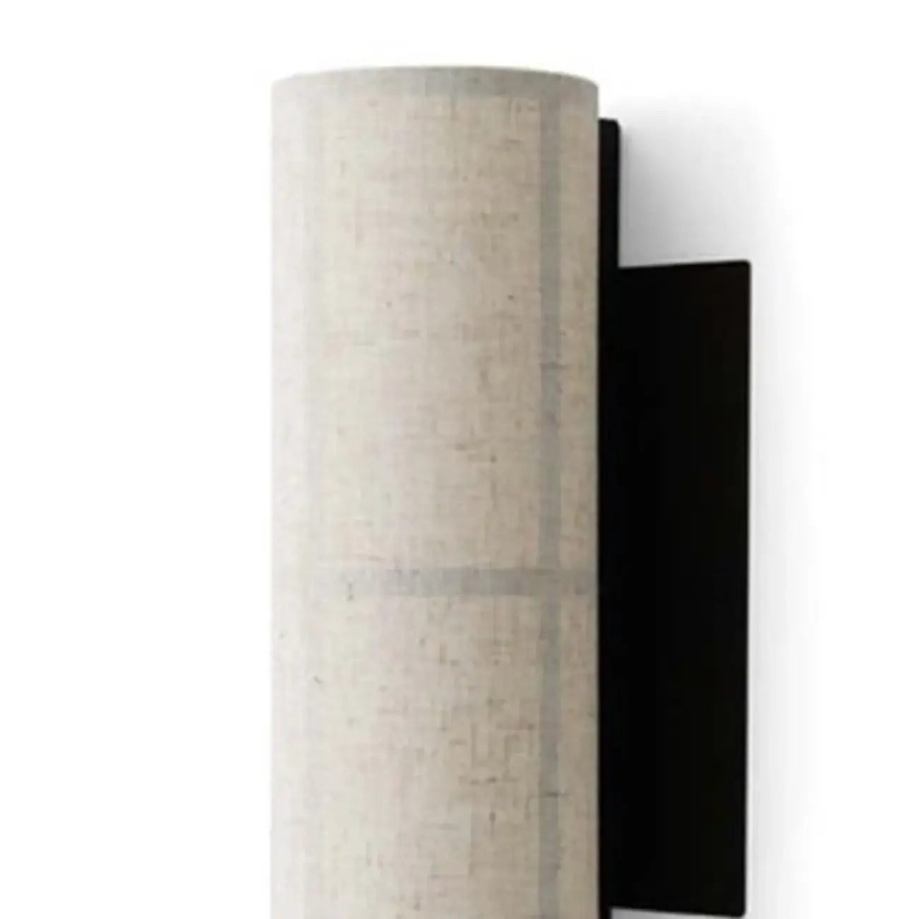 Applique murale cylindrique moderne beige lin avec interrupteur