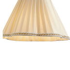 Lampada da Parete da Soggiorno Moderna con Paralume in Tessuto Plissettato