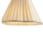 Lampada da Parete da Soggiorno Moderna con Paralume in Tessuto Plissettato