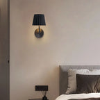 Applique murale minimaliste en métal noir et blanc