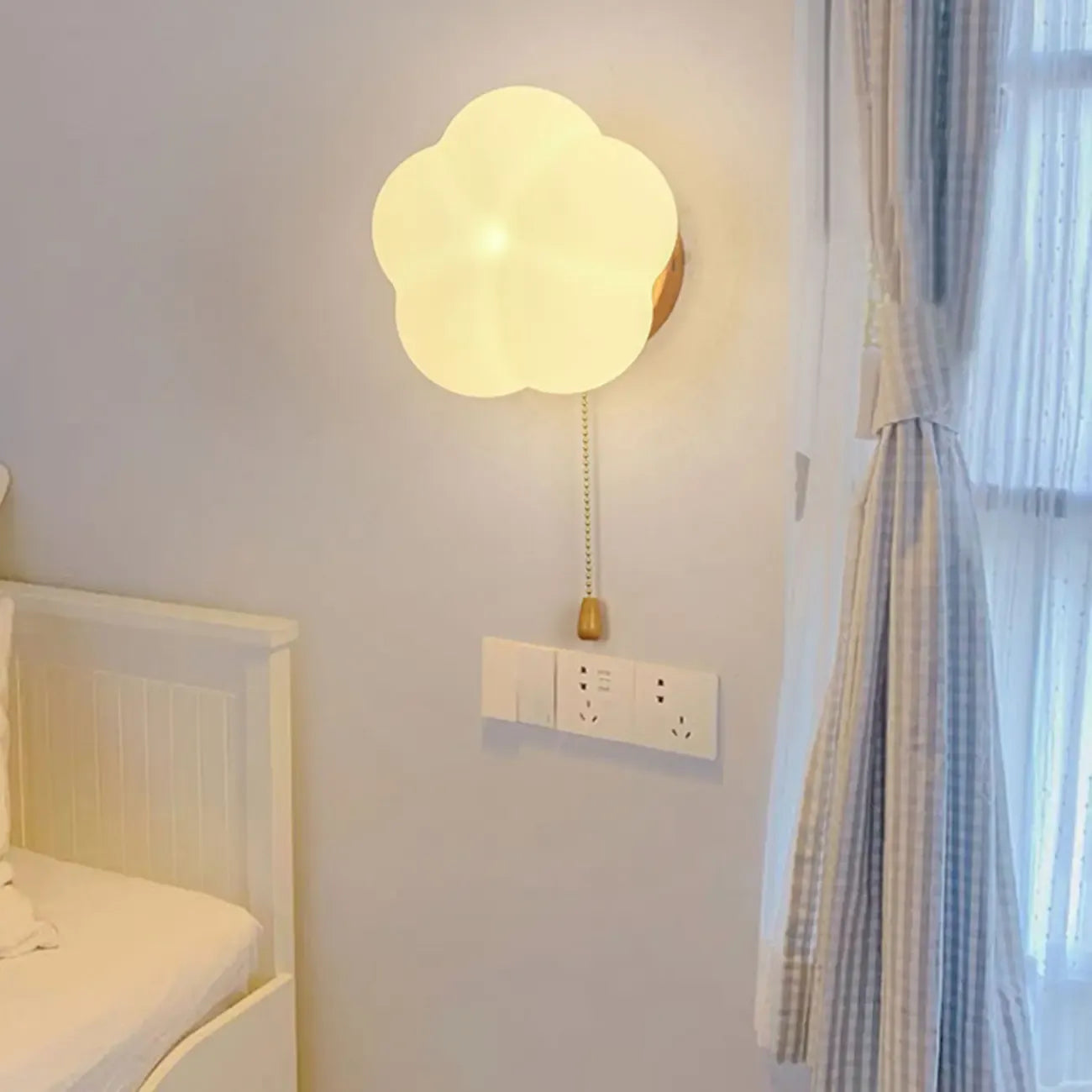 Applique da parete a forma di nuvola da 5 a 9 pollici per illuminazione da camera da letto