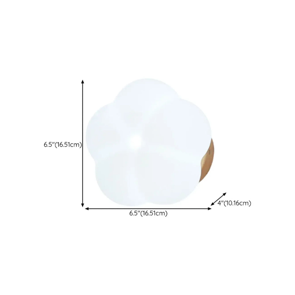 Applique da parete a forma di nuvola da 5 a 9 pollici per illuminazione da camera da letto