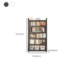 Bibliothèque verticale en métal gris/blanc à dos fermé et portes