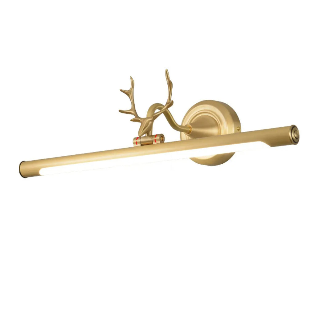 Applique murale LED tubulaire en forme de bois de cerf durable avec abat-jour en acrylique pour chambre