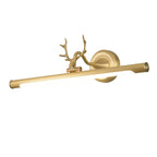 Applique murale LED tubulaire en forme de bois de cerf durable avec abat-jour en acrylique pour chambre