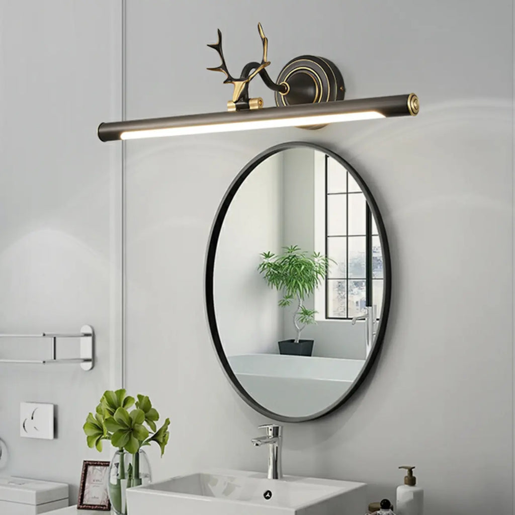 Applique murale LED tubulaire en forme de bois de cerf durable avec abat-jour en acrylique pour chambre