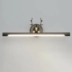 Applique murale LED tubulaire en forme de bois de cerf durable avec abat-jour en acrylique pour chambre