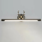 Applique murale LED tubulaire en forme de bois de cerf durable avec abat-jour en acrylique pour chambre