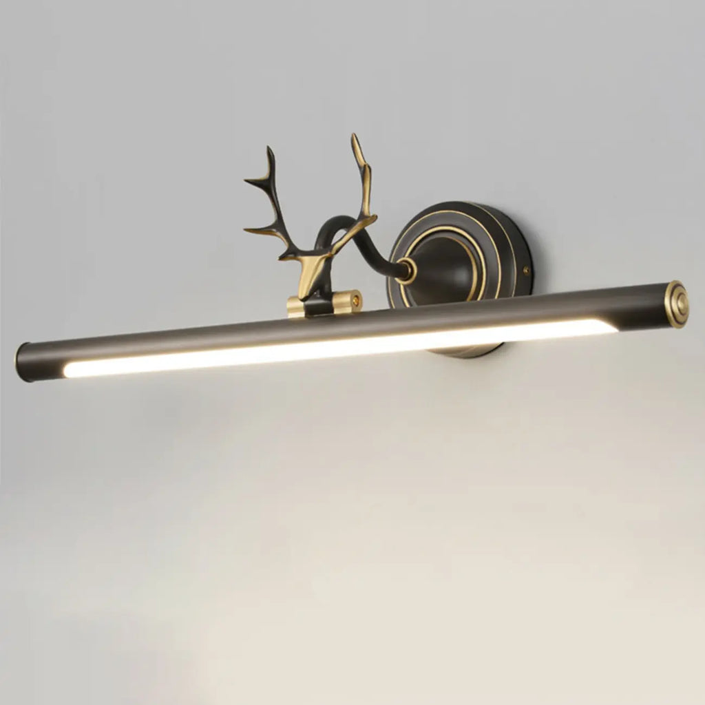 Applique murale LED tubulaire en forme de bois de cerf durable avec abat-jour en acrylique pour chambre
