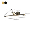 Applique murale LED tubulaire en forme de bois de cerf durable avec abat-jour en acrylique pour chambre