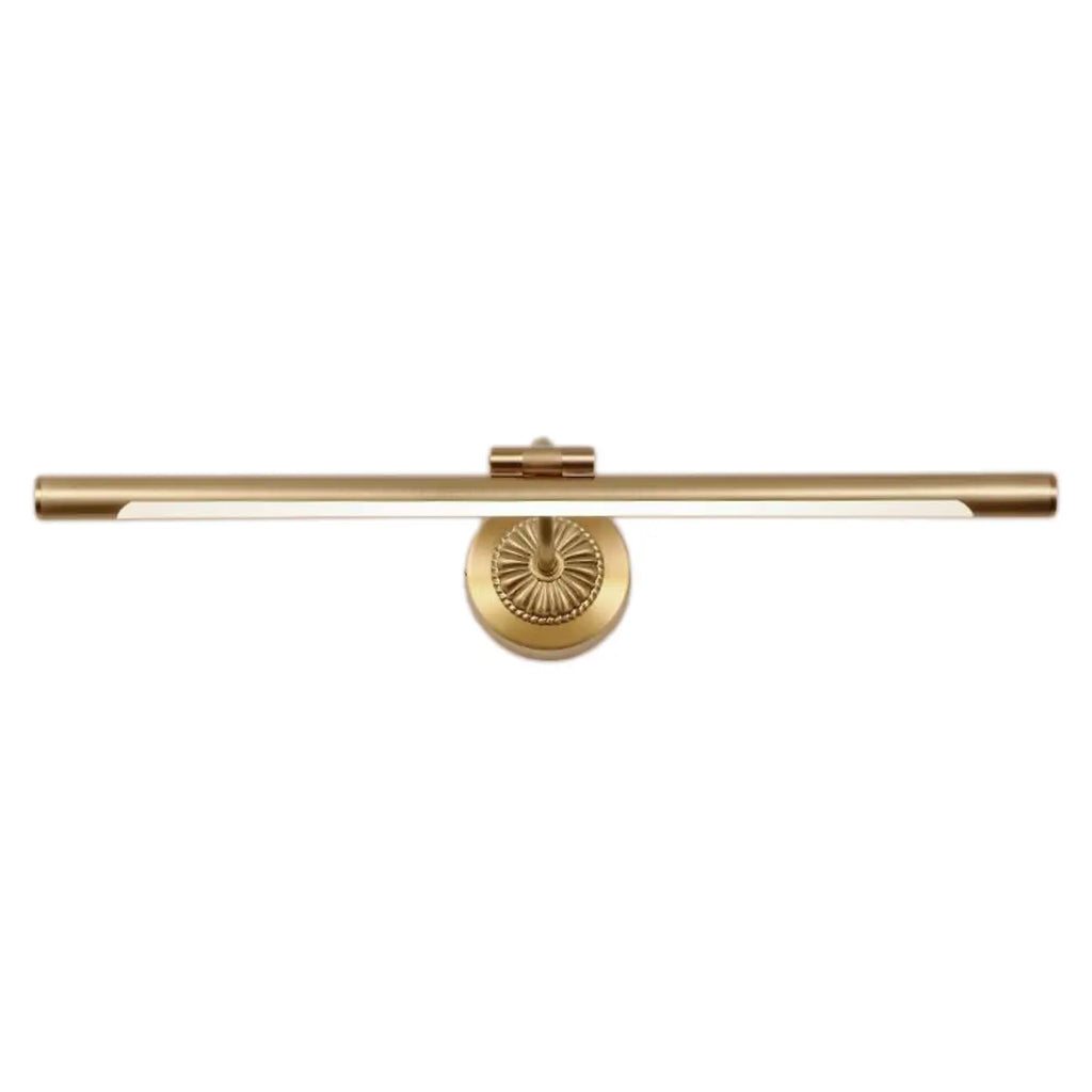 Applique murale élégante et luxueuse en laiton avec éclairage LED pour salle de bain