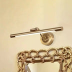 Applique murale élégante et luxueuse en laiton avec éclairage LED pour salle de bain