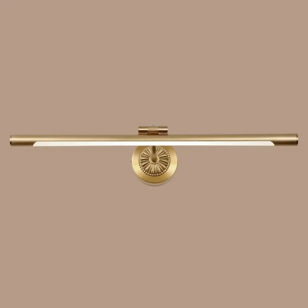 Applique murale élégante et luxueuse en laiton avec éclairage LED pour salle de bain