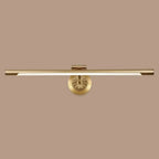 Applique murale élégante et luxueuse en laiton avec éclairage LED pour salle de bain