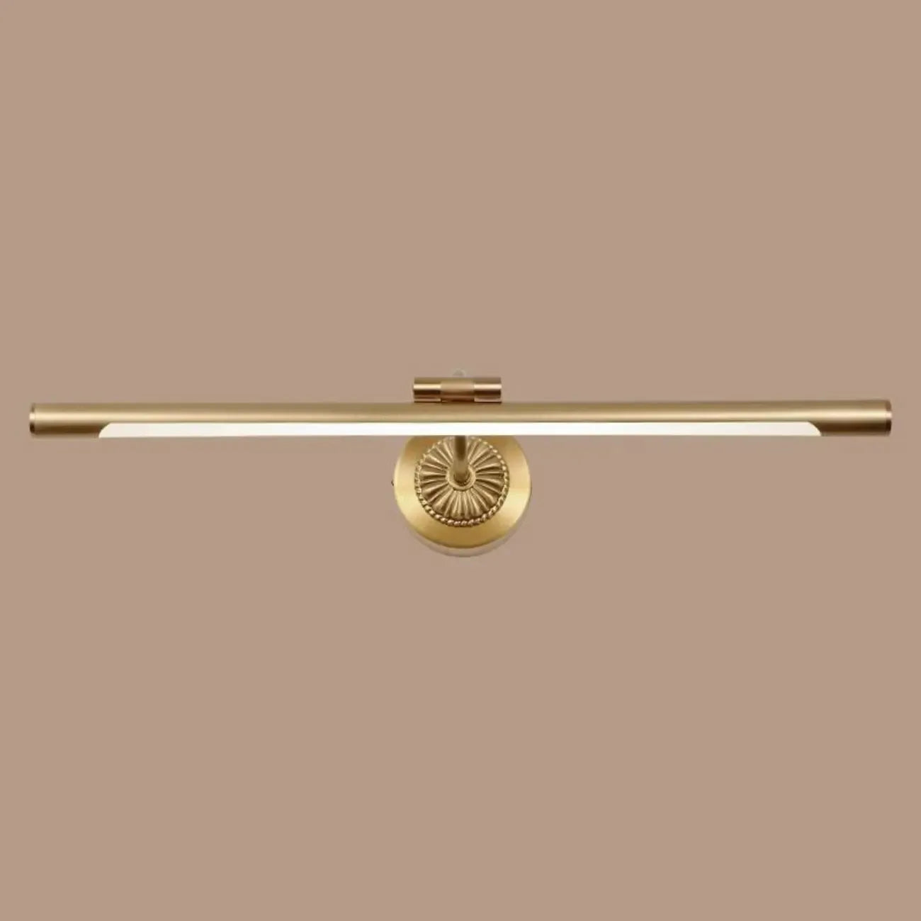 Applique murale élégante et luxueuse en laiton avec éclairage LED pour salle de bain