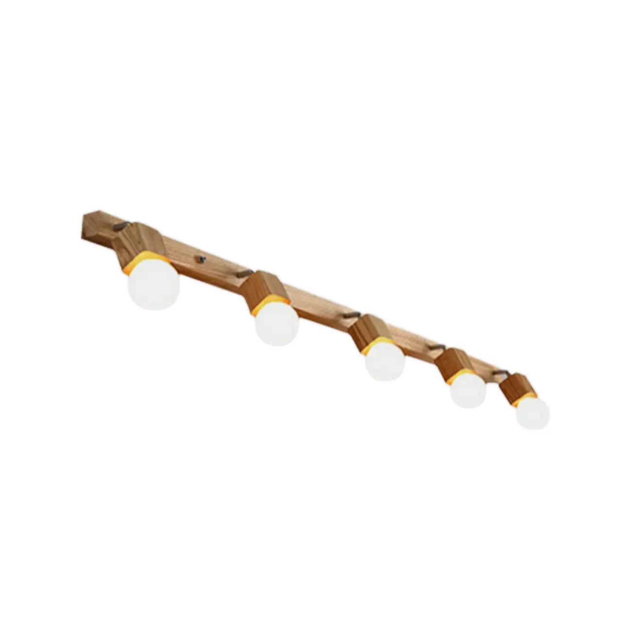 Applique murale moderne en bois à 3 lumières LED linéaires