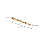 Applique murale moderne en bois à 3 lumières LED linéaires