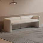 Banc de chambre moderne rembourré en cuir véritable