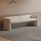 Banc de chambre moderne rembourré en cuir véritable