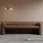 Banc de chambre moderne rembourré en cuir véritable