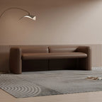 Banc de chambre moderne rembourré en cuir véritable