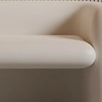 Banc de chambre moderne rembourré en cuir véritable