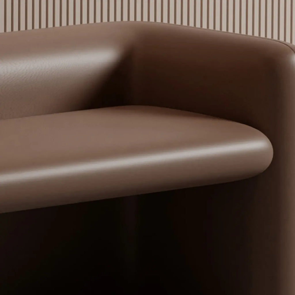 Banc de chambre moderne rembourré en cuir véritable