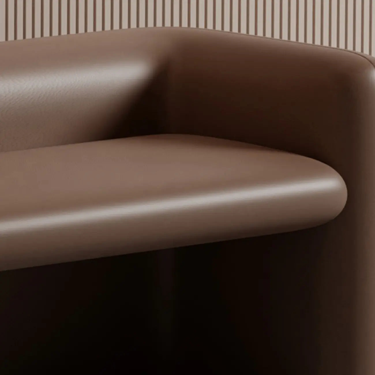 Banc de chambre moderne rembourré en cuir véritable