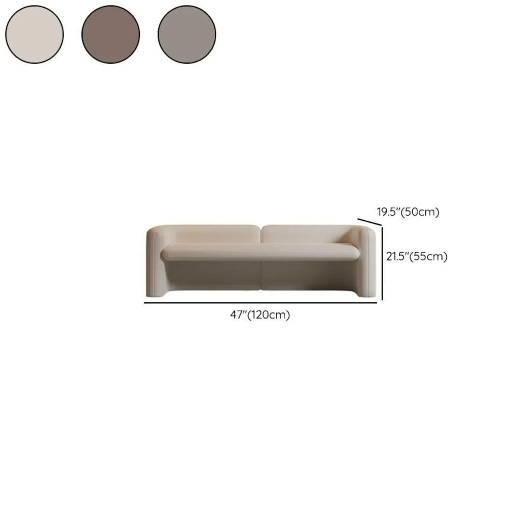 Banc de chambre moderne rembourré en cuir véritable