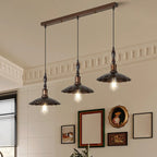 Suspension moderne rustique marron réglable pour îlot de cuisine