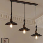 Suspension moderne rustique marron réglable pour îlot de cuisine