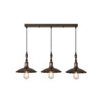 Suspension moderne rustique marron réglable pour îlot de cuisine