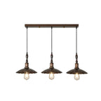 Suspension moderne rustique marron réglable pour îlot de cuisine