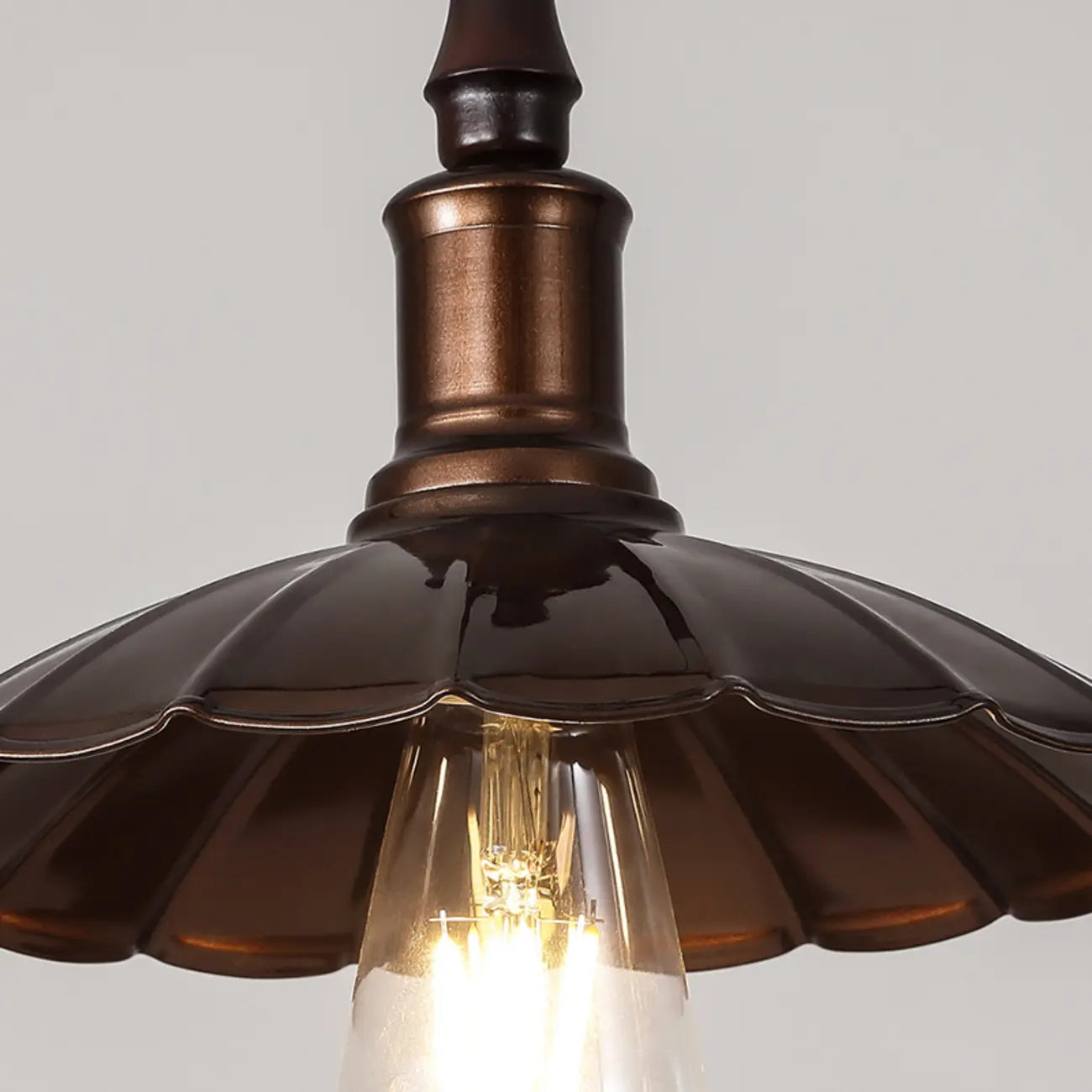 Suspension moderne rustique marron réglable pour îlot de cuisine